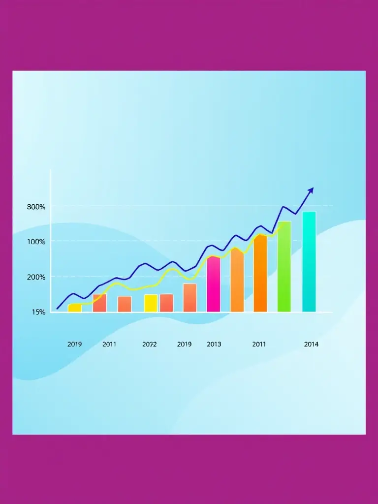 A graph showing the ROI of an AI implementation project over time, demonstrating the positive impact on business metrics.