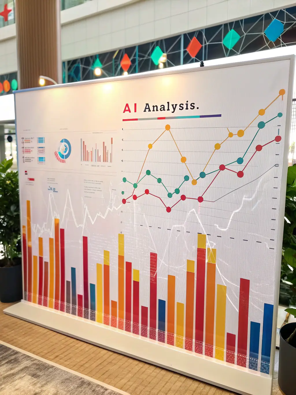 A graph depicting the growth of AI adoption in various industries, highlighting the increasing importance of AI in business and the potential for future growth.